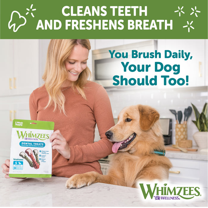 $10 OFF: Whimzees Variety Large Natural Dental Dog Chews Value Box (14Pcs)