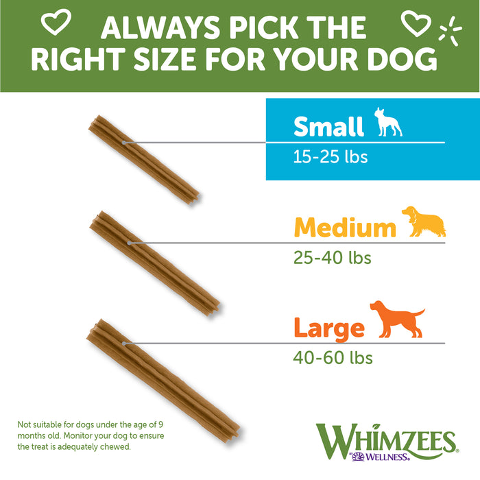 $10 OFF: Whimzees Variety Small Natural Dental Dog Chews Value Box (56Pcs)