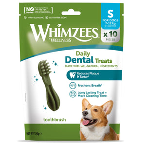 Whimzees Toothbrush Dental Dog Chews Trial Bag (Small/Medium/Large)