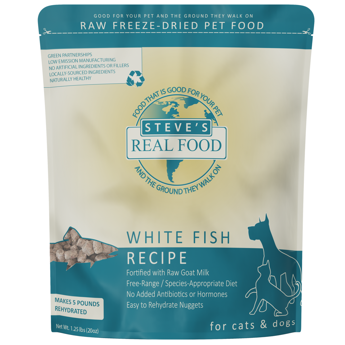 Steve s Real Food Freeze Dried Whitefish Nuggets Diet For Dogs