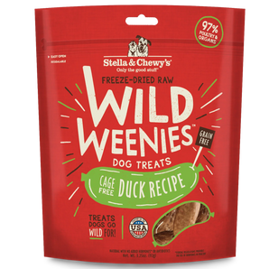Stella & Chewy’s Wild Weenies Freeze-Dried Raw Cage-Free Duck Recipe Dog Treats