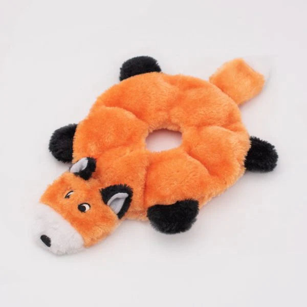 ZippyPaws Loopy Fox Plush Dog Toy