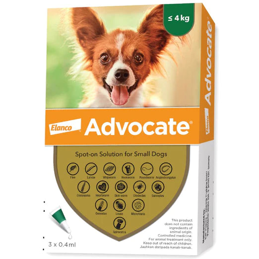 10% OFF: Elanco Pet Health Advocate™ Flea & Heartworm Spot-On Treatment For Small Dogs (<4KG)