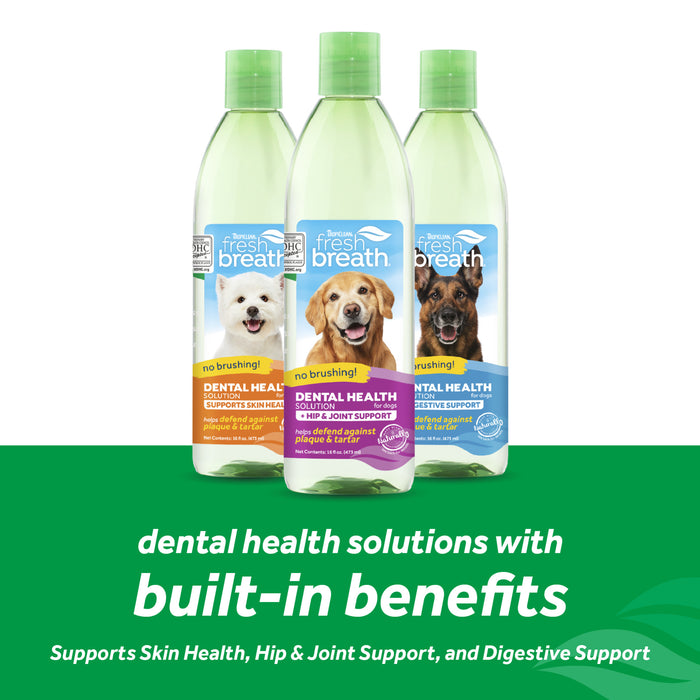 20% OFF: TropiClean Fresh Breath Dental Health Solution Plus Hip & Joint For Dogs