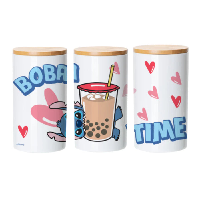 Disney Loves Singapore Stitch Boba Time Treat Jar