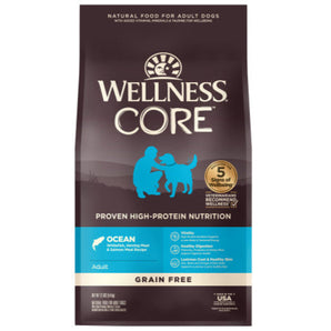 25-30% OFF: Wellness CORE Grain-Free Ocean (Whitefish, Herring Meal & Salmon Meal Recipe) Adult Dry Dog Food