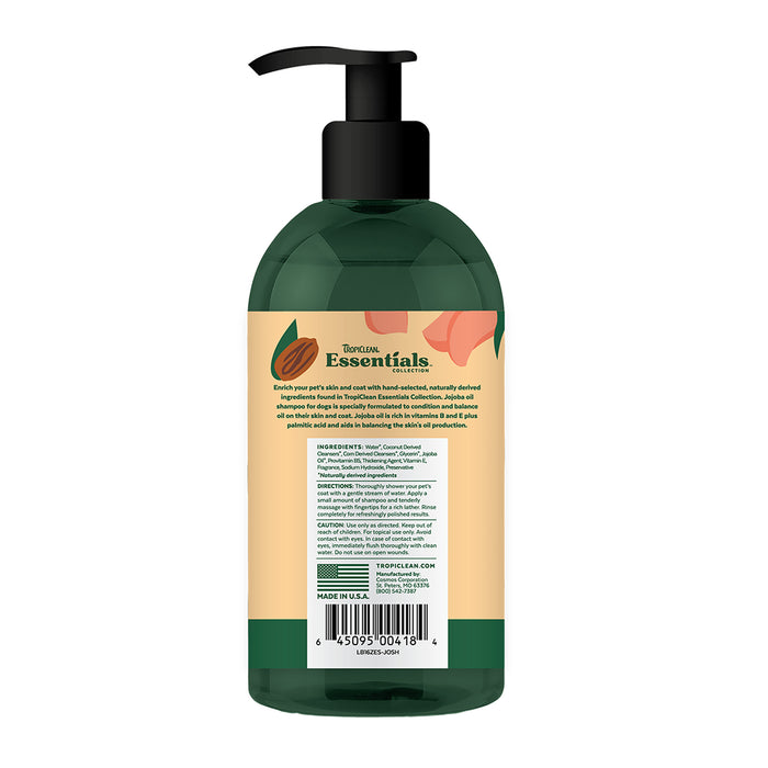 20% OFF: Tropiclean Essentials Garden Rose & Jojoba Scent Oil Control Shampoo For Dogs