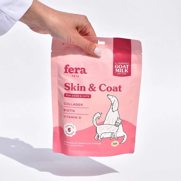 Fera Pet Organics Skin + Coat Goat Milk Topper For Dogs & Cats