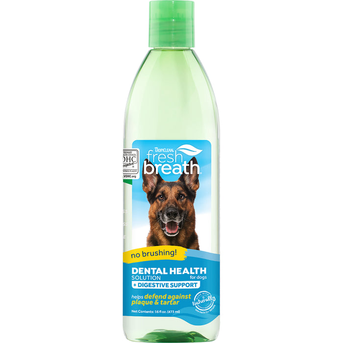 20% OFF: TropiClean Fresh Breath Dental Health Solution Plus Digestive Support For Dogs