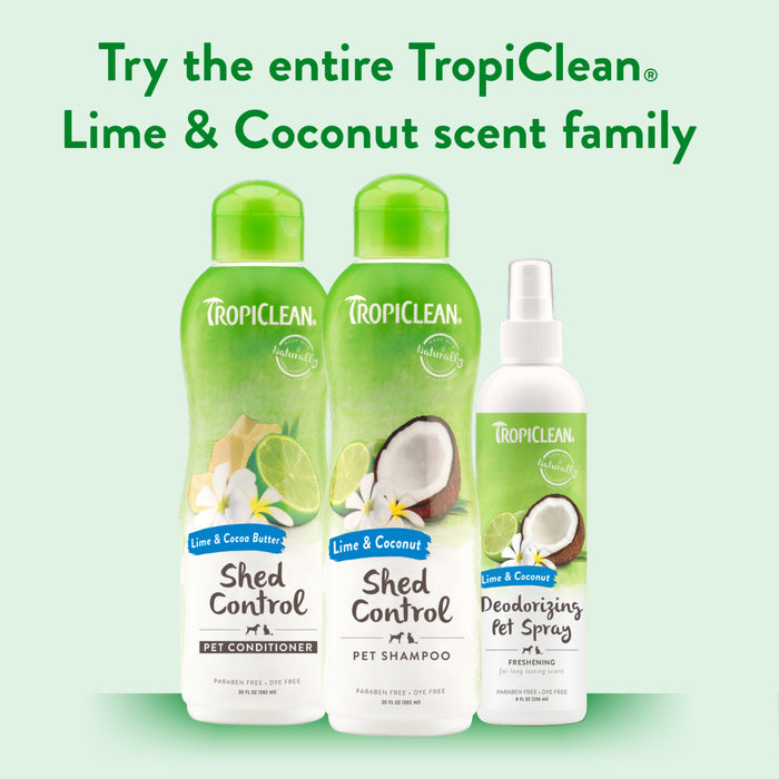 20% OFF: TropiClean Lime & Coconut Deshedding Shampoo For Dogs & Cats
