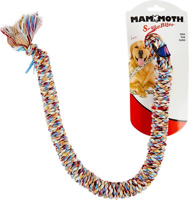Mammoth SnakeBiter Premium Snakes Toy For Dogs (Assorted Colour)