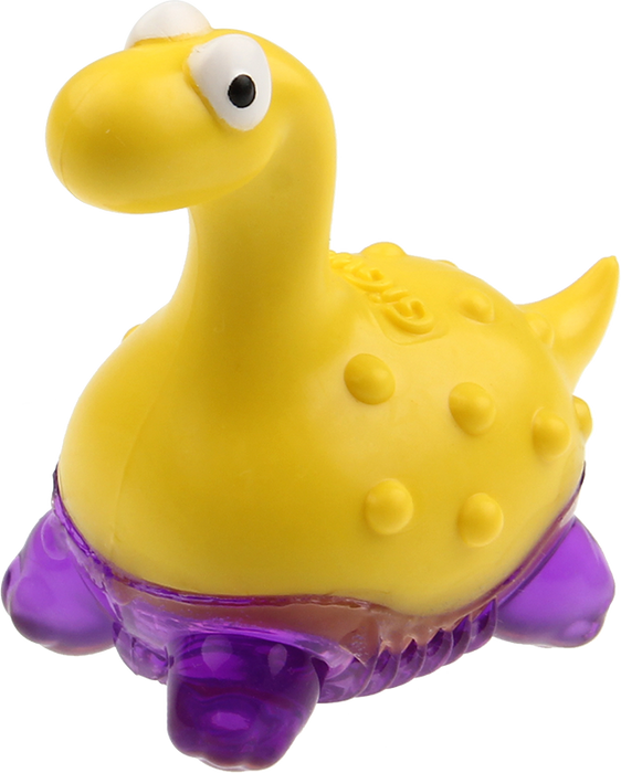 GiGwi Suppa Puppa Yellow & Purple Dino With Squeaker Toy For Dogs