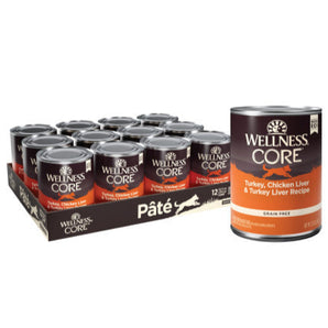 20% OFF: Wellness CORE Grain-Free Turkey, Chicken Liver & Turkey Liver Wet Dog Food