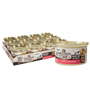 20% OFF: Wellness CORE+ Grain-Free Digestive Health Salmon Paté Recipe Wet Cat Food
