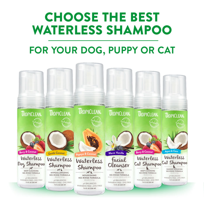 20% OFF: TropiClean Berry & Coconut Deep Cleansing Waterless Shampoo For Dogs