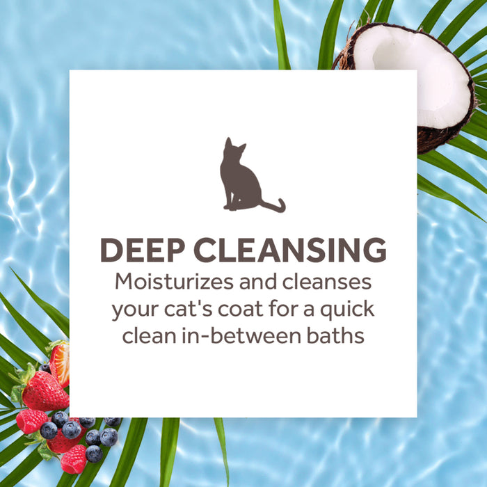 20% OFF: TropiClean Berry & Coconut Deep Cleansing Waterless Shampoo For Cats