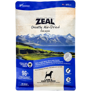 20% OFF: Zeal Air-Dried Lamb & King Salmon Recipe For Dogs