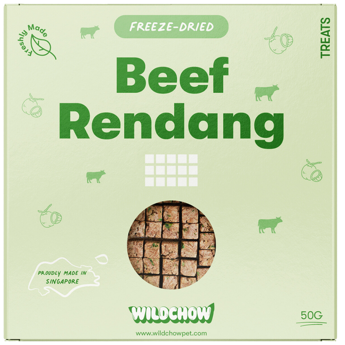 WildChow Freeze Dried Beef Rendang Treats For Dogs & Cats
