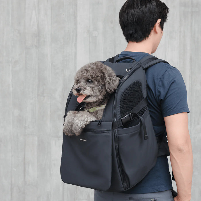 Pups & Bubs Black Traveler Pet Carrier Backpack