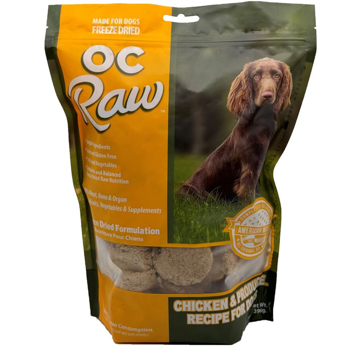 [PAWSOME BUNDLE] MIX ANY 4 PACKS FOR $188: OC Raw Freeze Dried Raw Chicken/ Chicken & Fish/ Turkey/ Beef Sliders For Dogs