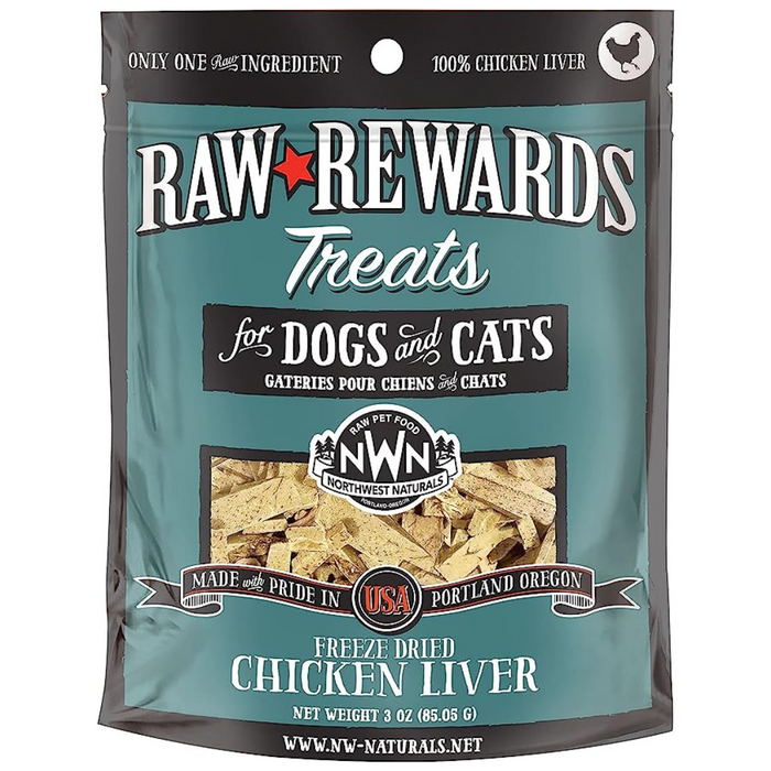 20% OFF: Northwest Naturals Raw Rewards Freeze Dried Chicken Liver Treats For Dogs & Cats