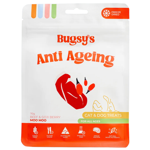 Bugsy’s Anti Aging Freeze-Dried Beef & Goji Berry Dog & Cat Treats