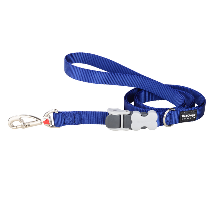 Red Dingo Super Lead Classic Navy Fixed Dog Lead
