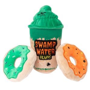 FuzzYard Halloween Swamp Water Frappe & Donuts Dog Toy (3 Pieces Set)