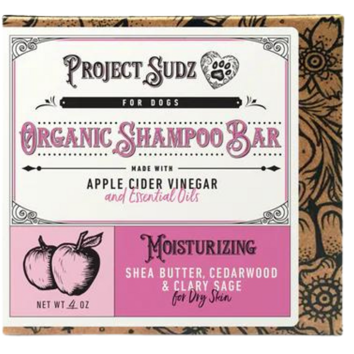 15% OFF: Project Sudz Moisturizing Organic Shampoo Bar (Shea Butter, Cedarwood & Clary Sage) For Dry Skin For Dogs & Cats