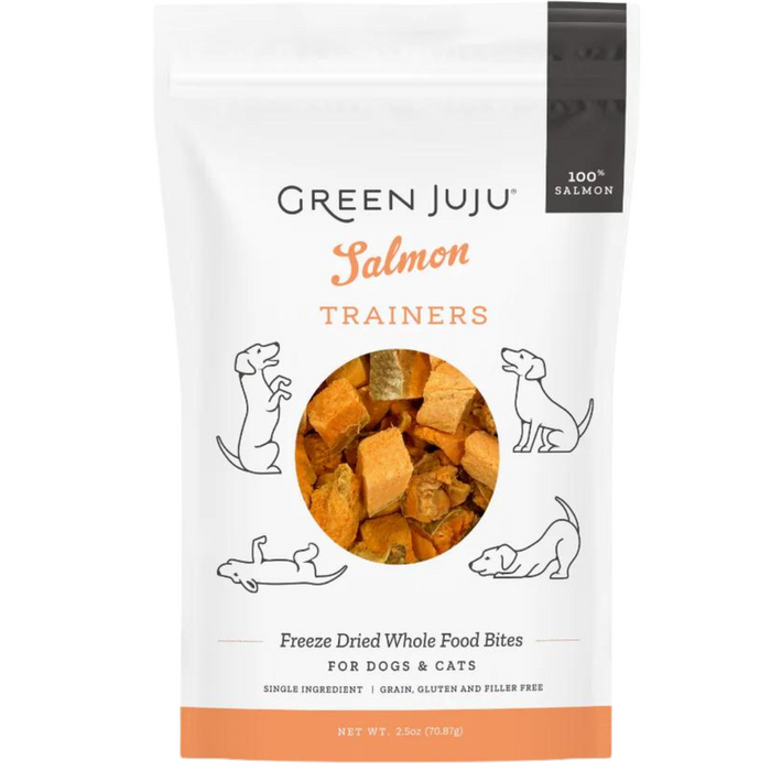 Green Juju Freeze Dried Salmon Trainers Whole Food Bites For Dogs & Cats