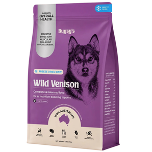 Bugsy’s Freeze-Dried Raw Venison Dog Food