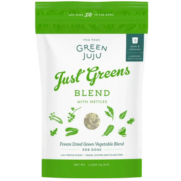 Green Juju Freeze Dried Just Greens Blend with Nettless For Dogs