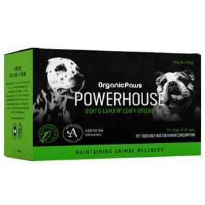 Organic Paws Powerhouse Goat & Lamb W' Leafy Greens Recipe for Dogs