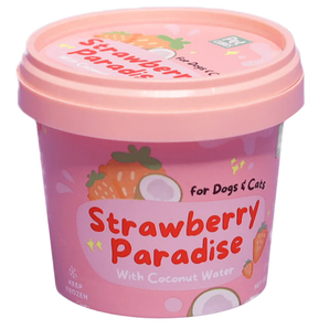 Pet Cubes Strawberry Paradise Ice Cream For Dogs & Cats