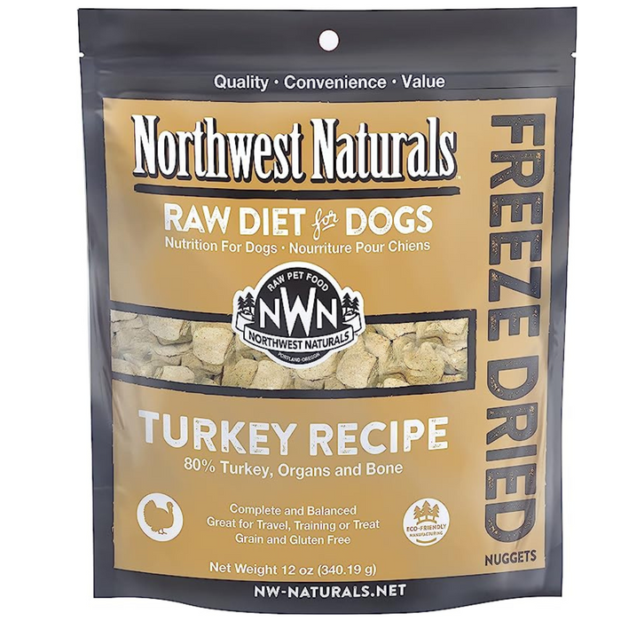 20% OFF: Northwest Naturals Freeze Dried Turkey Recipe Nuggets Raw Diet Dog Food