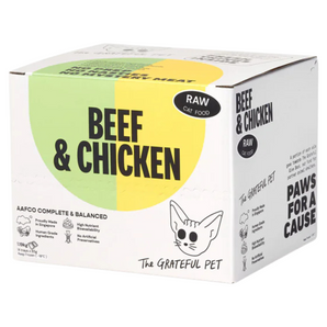 The Grateful Pet Raw Beef & Chicken Cat Food