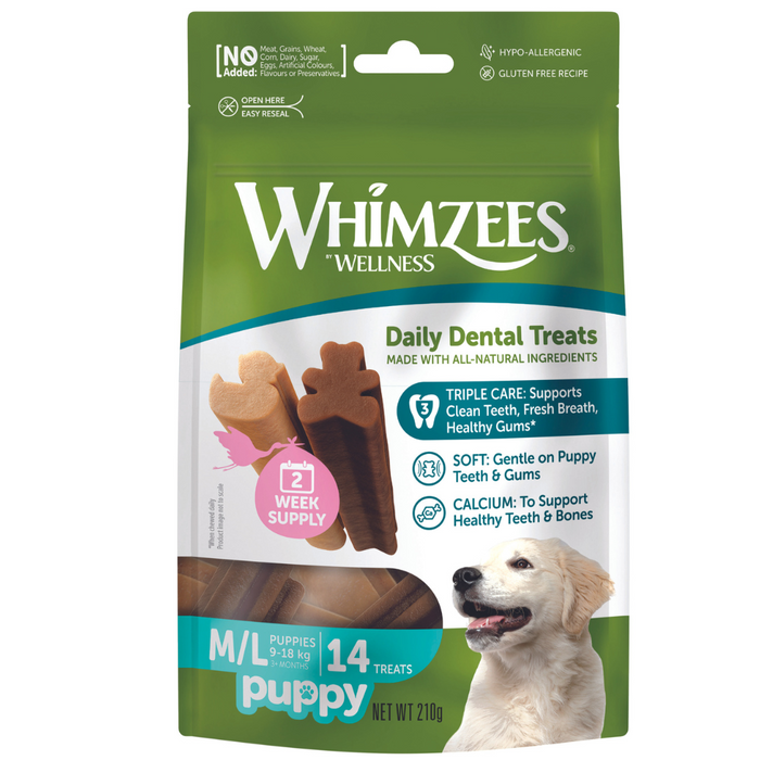 Whimzees Puppy M/L Dental Dog Chews