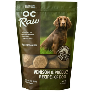 OC Raw Freeze-Dried Raw Venison & Produce Recipe Sliders for Dogs