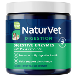 20% OFF: NaturVet Digestive Enzymes Powder For Dogs & Cats
