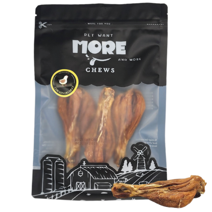 MORE Air Dried Chicken Drumlet Chews Treats For Dogs