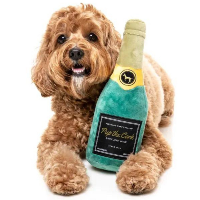 15% OFF: FuzzYard Pup The Cork Sparkling Wine Plush Dog Toy