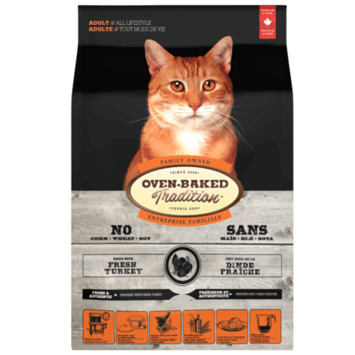 20% OFF: Oven Baked Tradition Turkey Recipe Dry Cat Food For Adults Of All Lifestyle