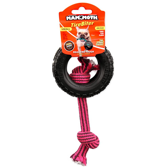 Mammoth TireBiter® With Rope Toy For Dogs (Assorted Colour)