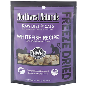 20% OFF: Northwest Naturals Freeze-Dried Raw Whitefish Recipe Nibbles Raw Diet Cat Food