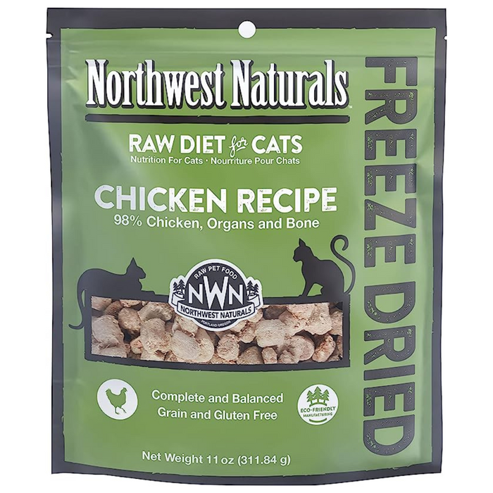 20% OFF: Northwest Naturals Freeze Dried Chicken Recipe Nibbles Raw Diet Cat Food