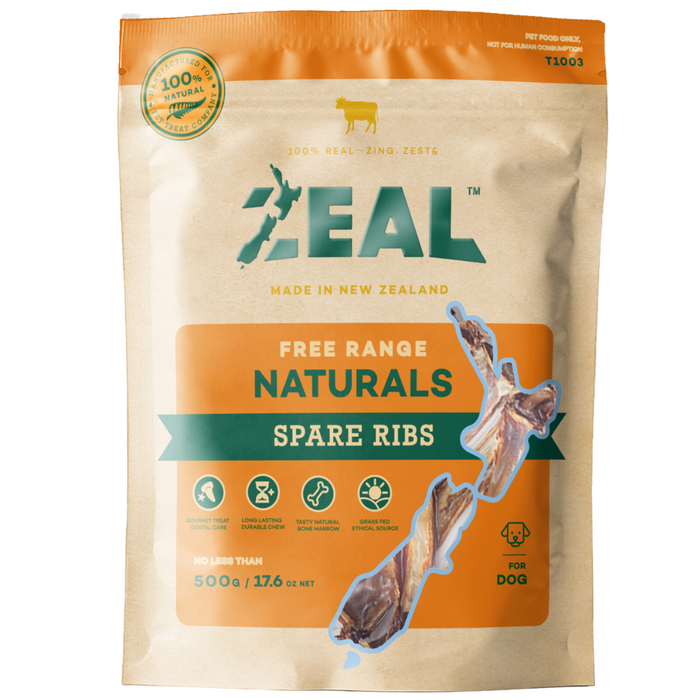 Zeal Free Range Naturals Spare Ribs For Dogs