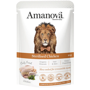 Amanova Chicken Recipe Wet Cat Food for Sterilised Adult Cats