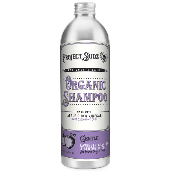 15% OFF: Project Sudz Gentle Organic Shampoo (Lavender, Clary Sage & Bentonite Clay) For Itchy Dogs & Cats