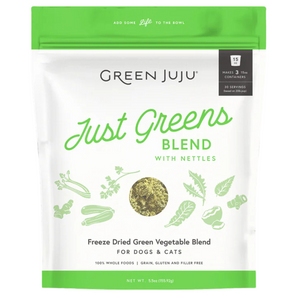 Green Juju Freeze-Dried Just Greens Blend with Nettles for Dogs & Cats