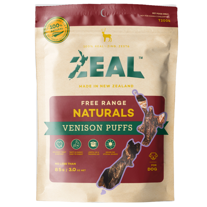 35% OFF: Zeal Venison Puffs For Dogs & Cats
